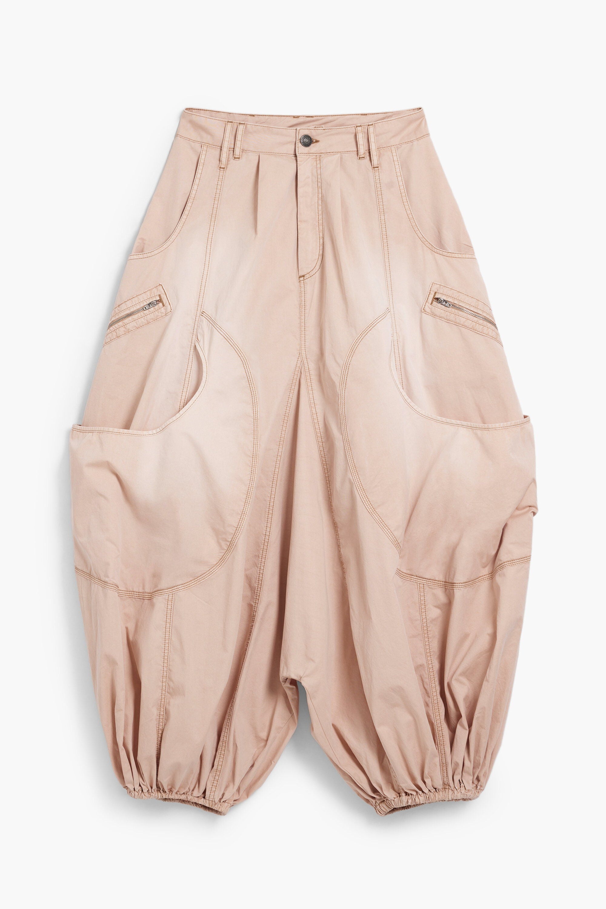 Desigual, Pantalón cargo fluido, Mujer, Algodon, Rojo, 34