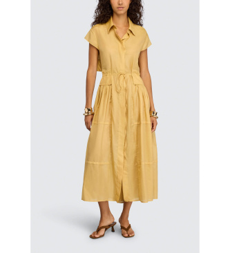 Semicouture para mujer. S6SI43 Vestido Celia marrón (42), Casual, Algodón, Manga corta — cómo elegir y encontrar el vestido de verano perfecto por foto