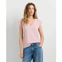 Pepe Jeans - Camiseta de mujer cuello pico logo estampado. — cómo combinar colores en la ropa y encontrar cada prenda por foto