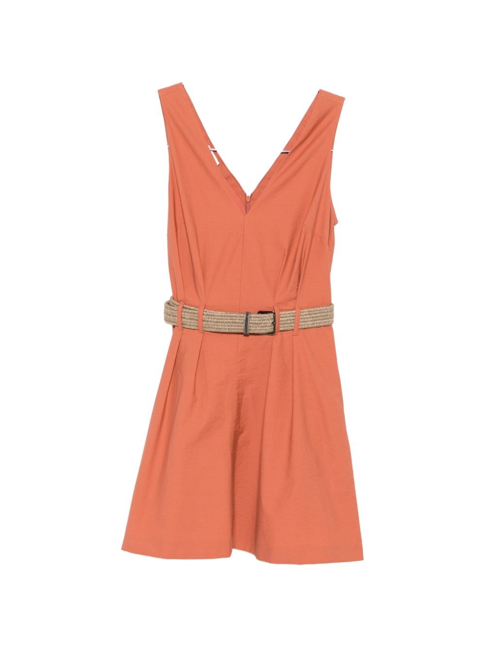 Brunello Cucinelli Cotton Belted Dress — dress for a rectangle body shape