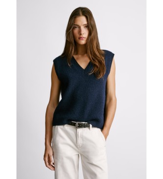 Pepe Jeans para mujer. PL7000070 Chaleco Erica marino (L), Casual, Poliéster, Sin mangas / Tirantes — cómo elegir y combinar el chaleco de mujer y encontrarlo por foto