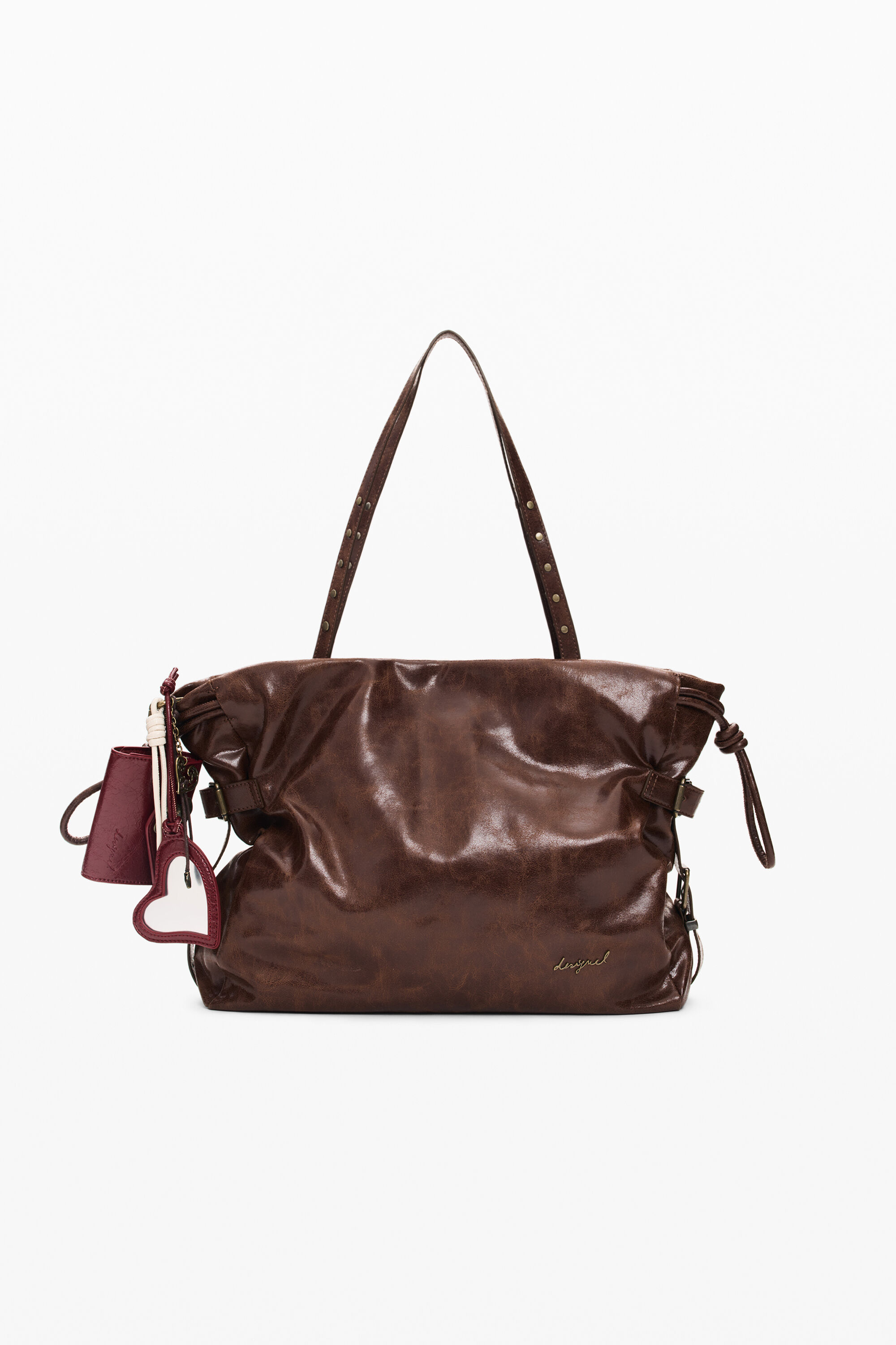 Desigual, Bolso Shopping Grande, Poliuretano, MarróN, U — cómo elegir un bolso de mujer y encontrarlo por foto