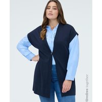 Fiorella Rubino - Chaleco de mujer largo en mezcla de viscosa ajuste oversize. — cómo elegir y combinar el chaleco de mujer y encontrarlo por foto