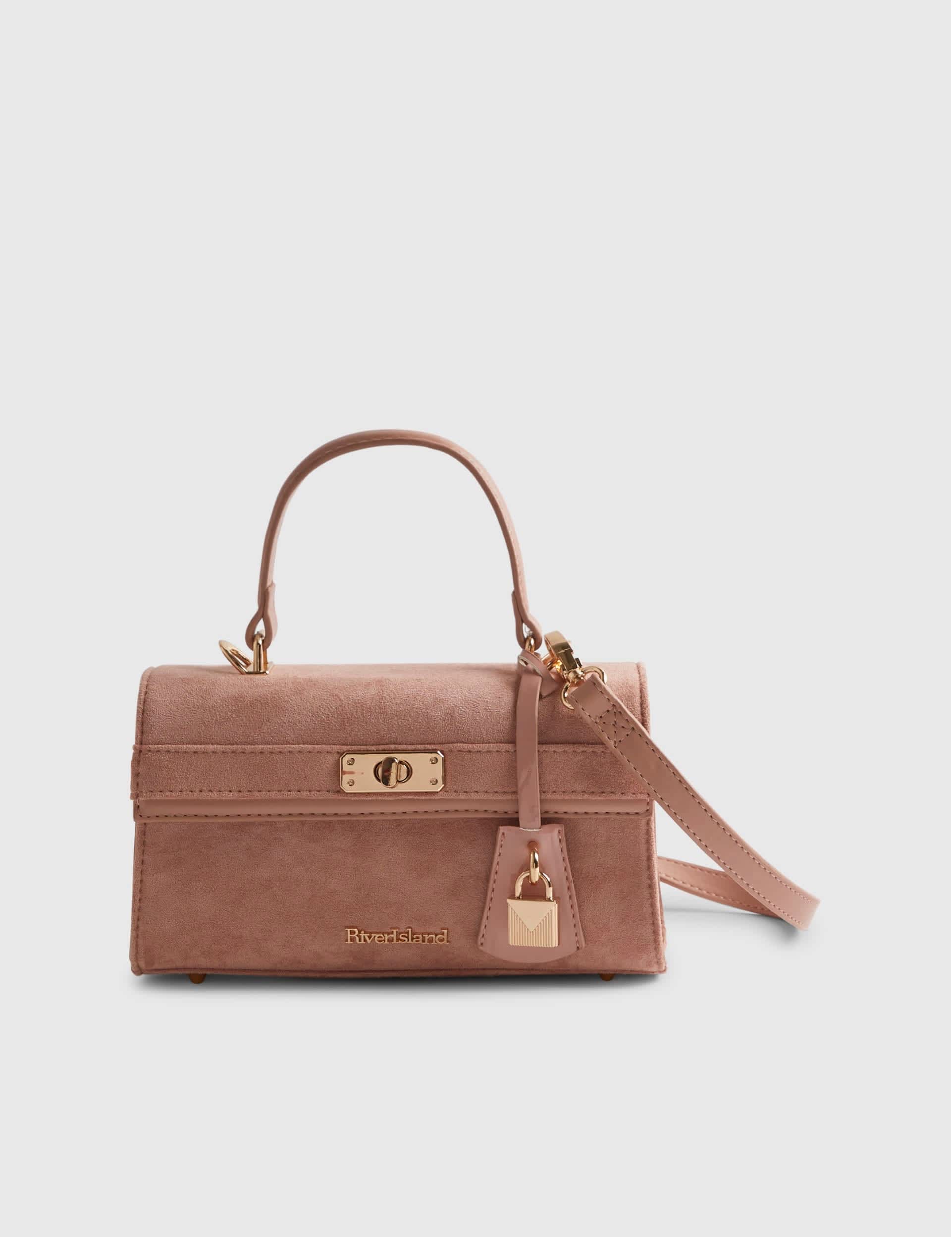 Faux Leather Top Handle Tote — affordable dupe alternative to a designer look