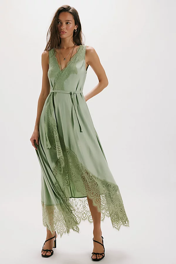 Robe portefeuille mi-longue Nigel Preston Soho en Vrille, pour femme chez Free People — alternative pour invitée de mariage