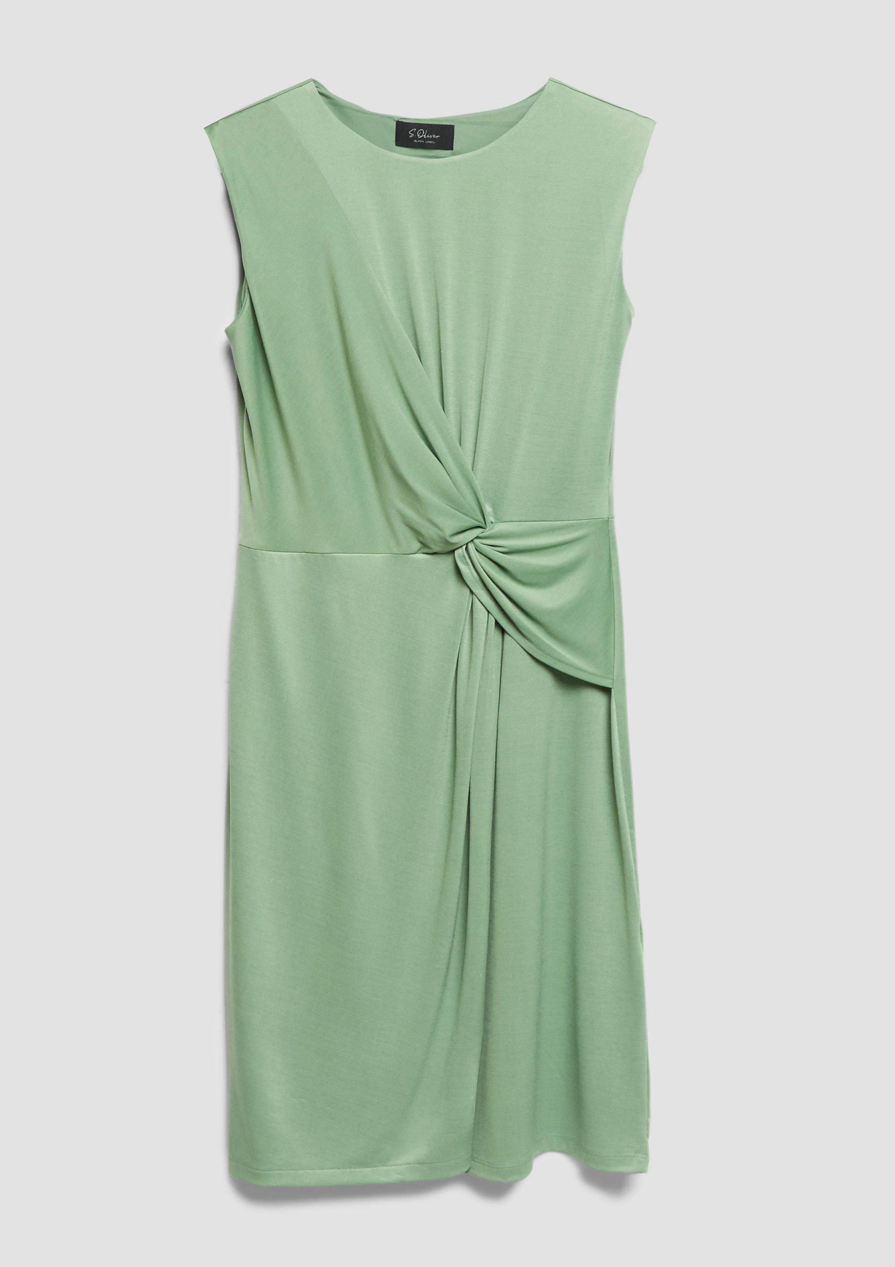 Jerseykleid in Wickel-Optik mit Knotendetail — Hochzeitsgast Outfit