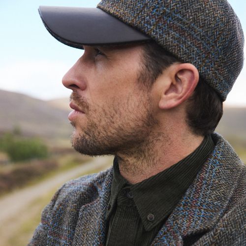 Harris Tweed Baseball-Kappe, Herren, Größe:null regular, Braun, Wolle, by Lands' End — Alternative zum Look von Tommy Shelby aus Peaky Blinders