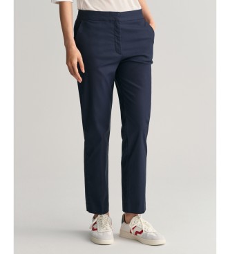 Gant para mujer. 4150237 Pantalón Slim Fit Cigarette marino (36), Casual, Algodón — cómo combinar colores en la ropa y encontrar cada prenda por foto