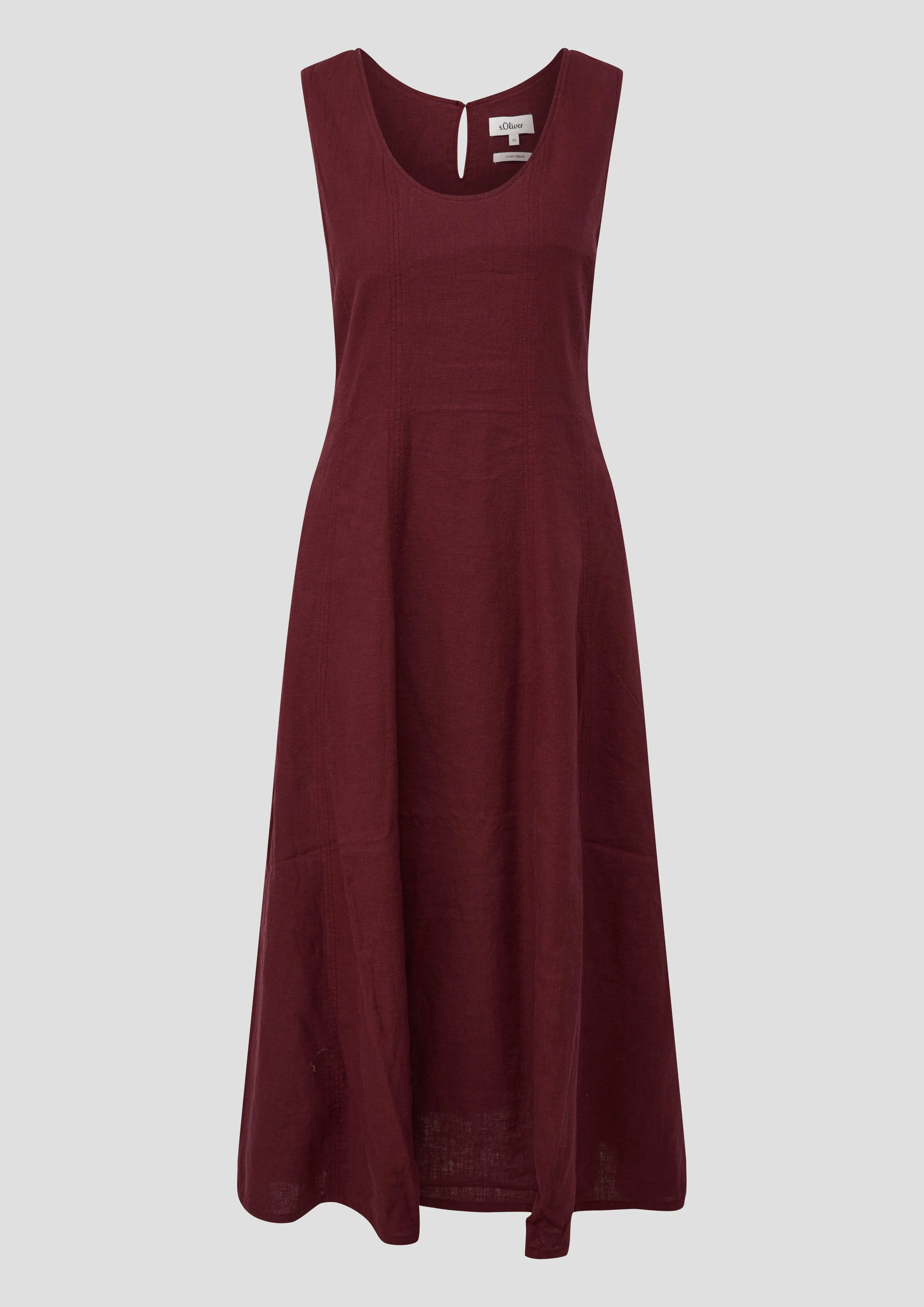 Midi-Kleid aus Leinenmix — Hochzeitsgast Outfit