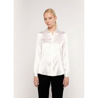 Mirto - Blusa de mujer lisa en seda elástica. — qué blusas y camisas de mujer se llevan en 2026 y cómo encontrarlas por foto