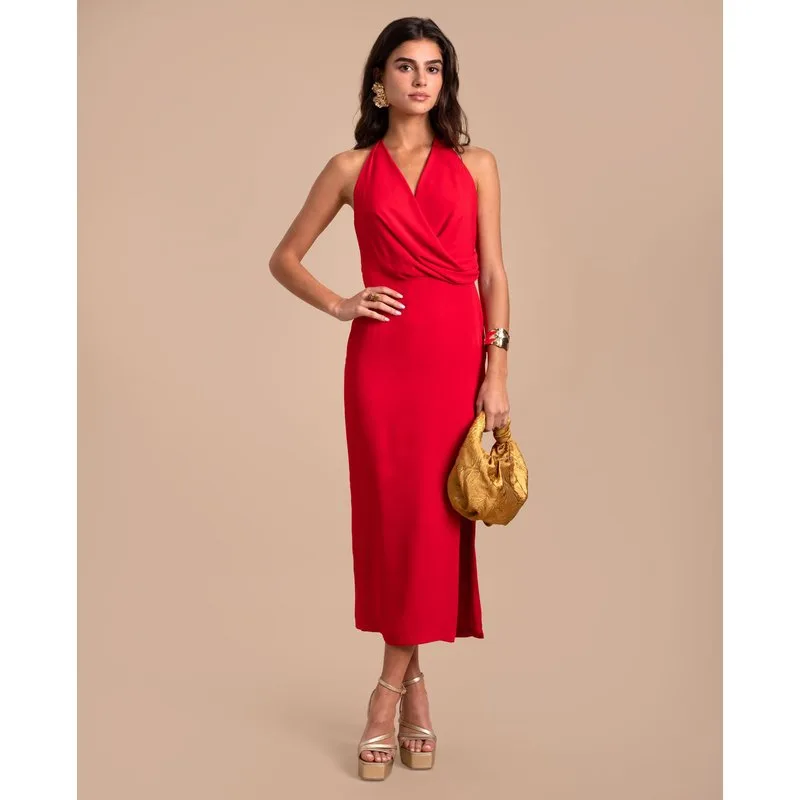 The-Are - Vestido midi con espalda abierta. — alternativa a los vestidos de fiesta de Toni Fernández