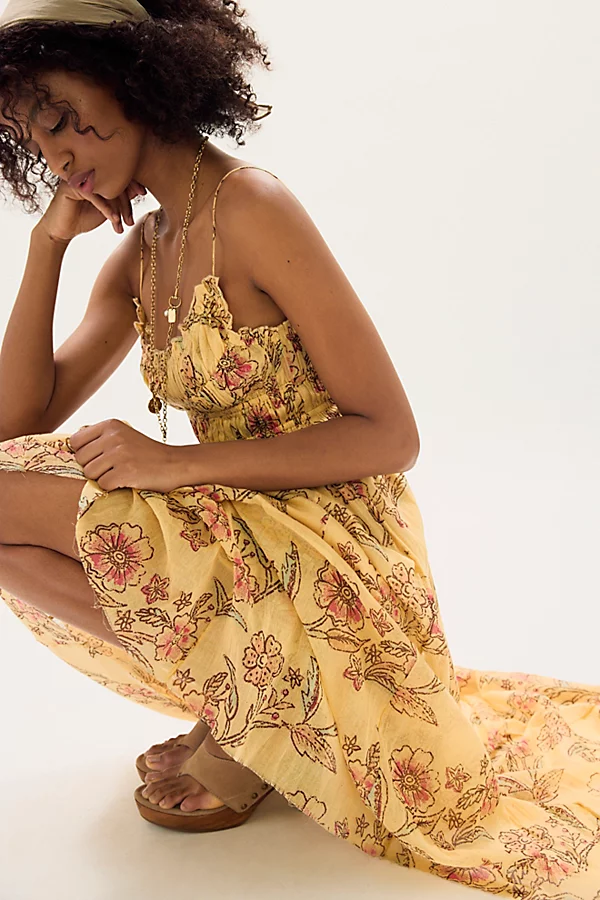 Robe longue imprimée FP One Ciella par Free People en Combo Vanille, pour femme — alternative aux tenues d'Imperfect Women (Apple TV+)