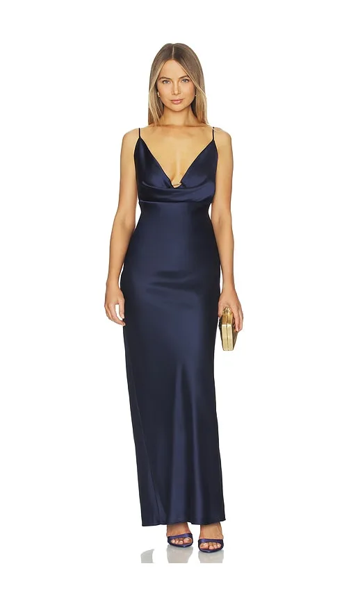 Nookie vestido valerie en color azul marino talla L (también en XS, S, M). — alternativa a los vestidos de fiesta de Toni Fernández