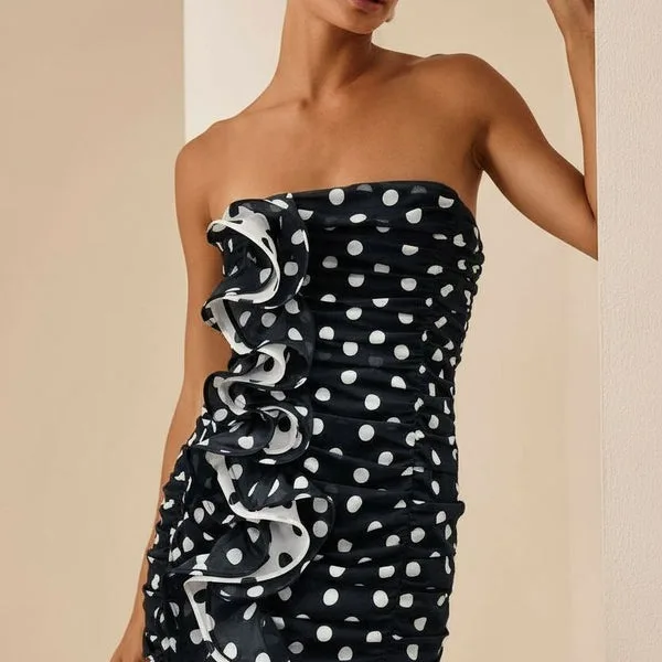 Charo Ruiz - Short Dress Rocio - Black Dots — alternative to Emily Cooper's Emily in Paris season 5 look