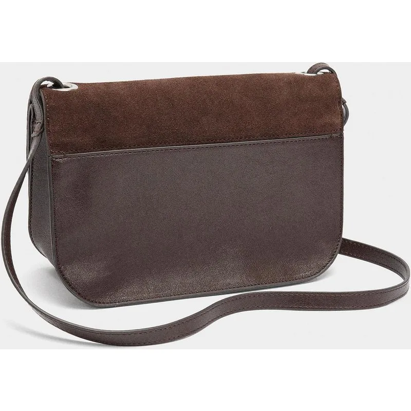 Parfois - Bandolera de mujer con solapa y cierre imantado en liso. — alternativas asequibles al bolso Chanel 26 (Preppy Coco) de primavera-verano 2026