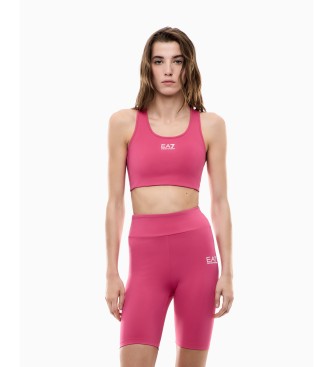 EA7 para mujer. 7W000511_AF12625 Shorts Vig or7 rosa (L), Deportivo, Multideporte, Poliamida