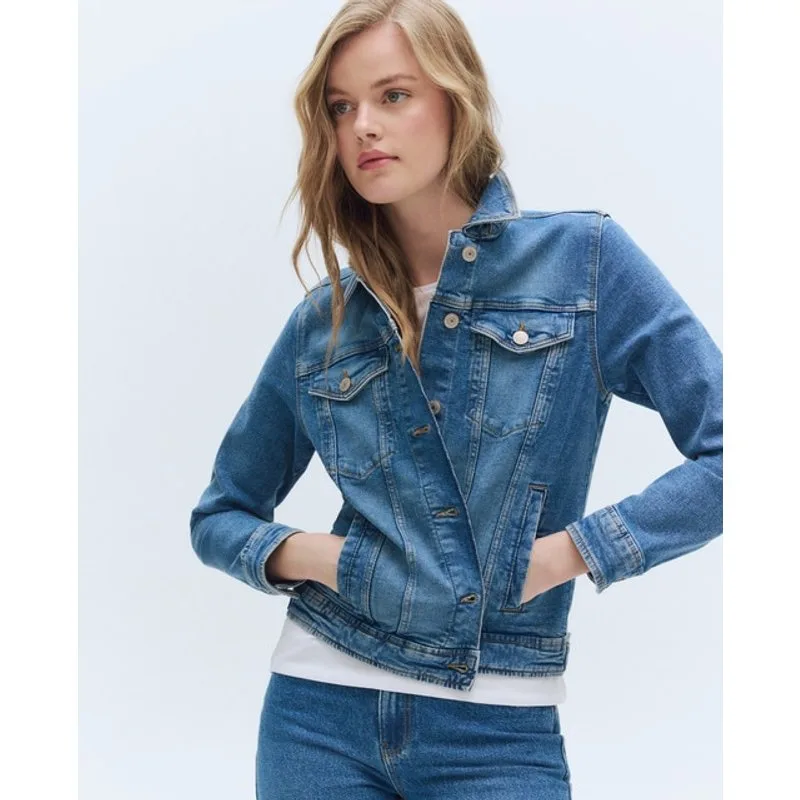 Easy Wear - Cazadora vaquera de mujer entallada.