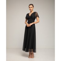 Tantra - Vestido de tul largo con un pequeña manga.