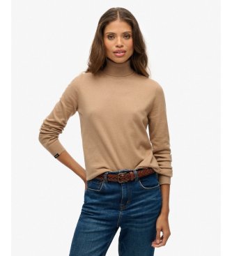 Superdry para mujer. W6110645A Jersey Clásico con cuello tortuga marrón (L), Casual, Sintético, Poliéster, Manga larga, Taupe — cómo combinar colores en la ropa y encontrar cada prenda por foto