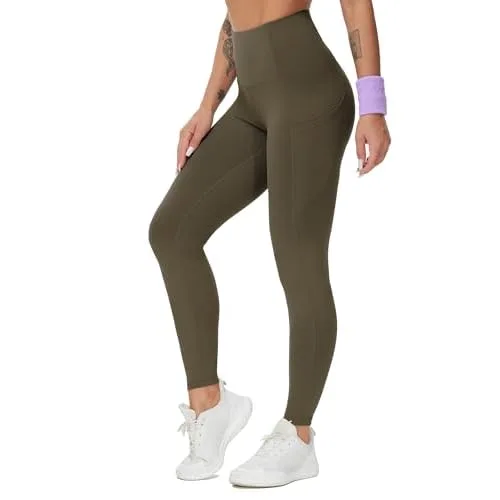 THE GYM PEOPLE High-Waist Yoga Pants with Pockets — affordable Lululemon Align legging dupe