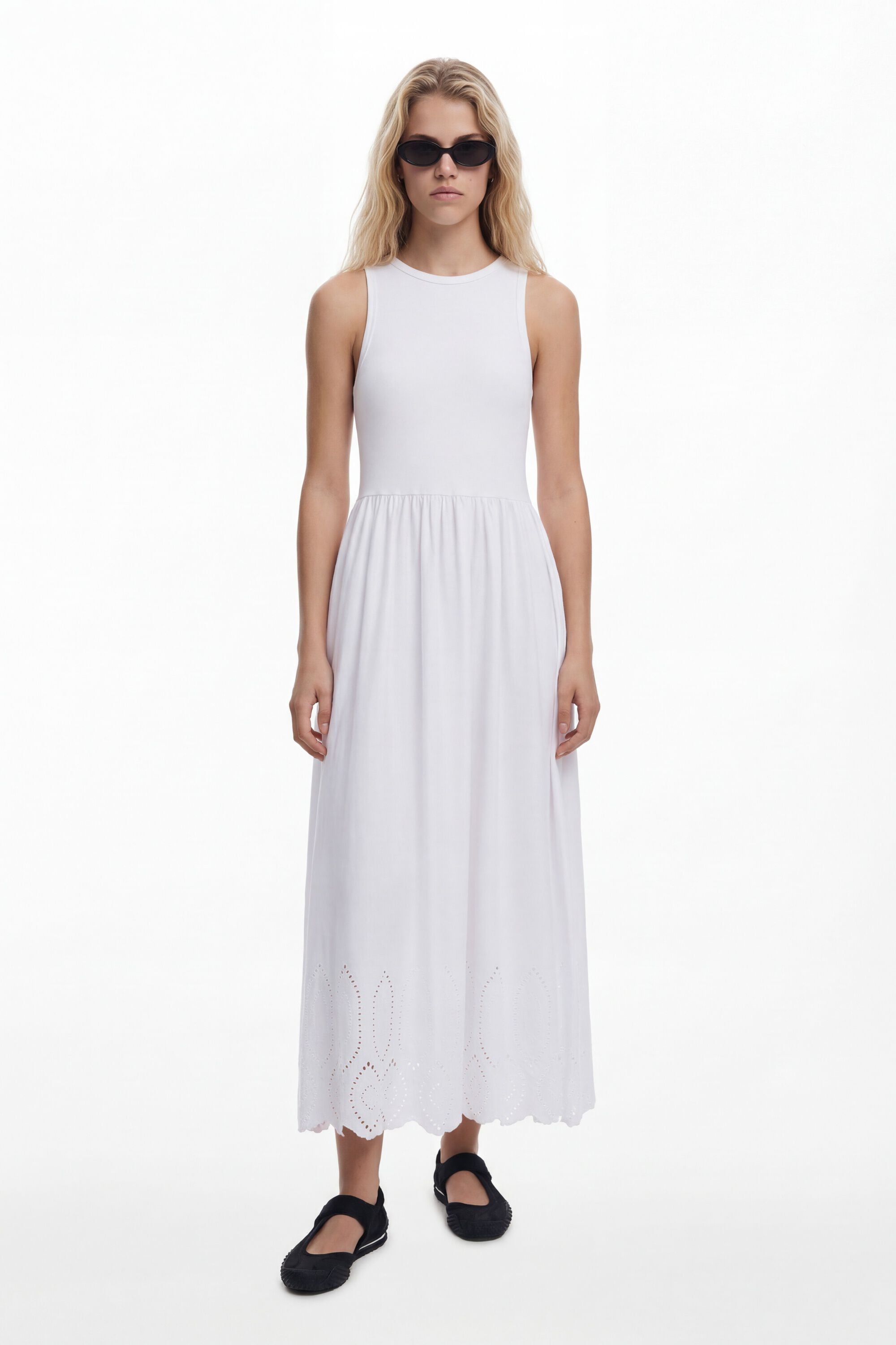 Desigual, Vestido largo bordados, Algodon, Blanco, XS — cómo elegir y encontrar el vestido de verano perfecto por foto