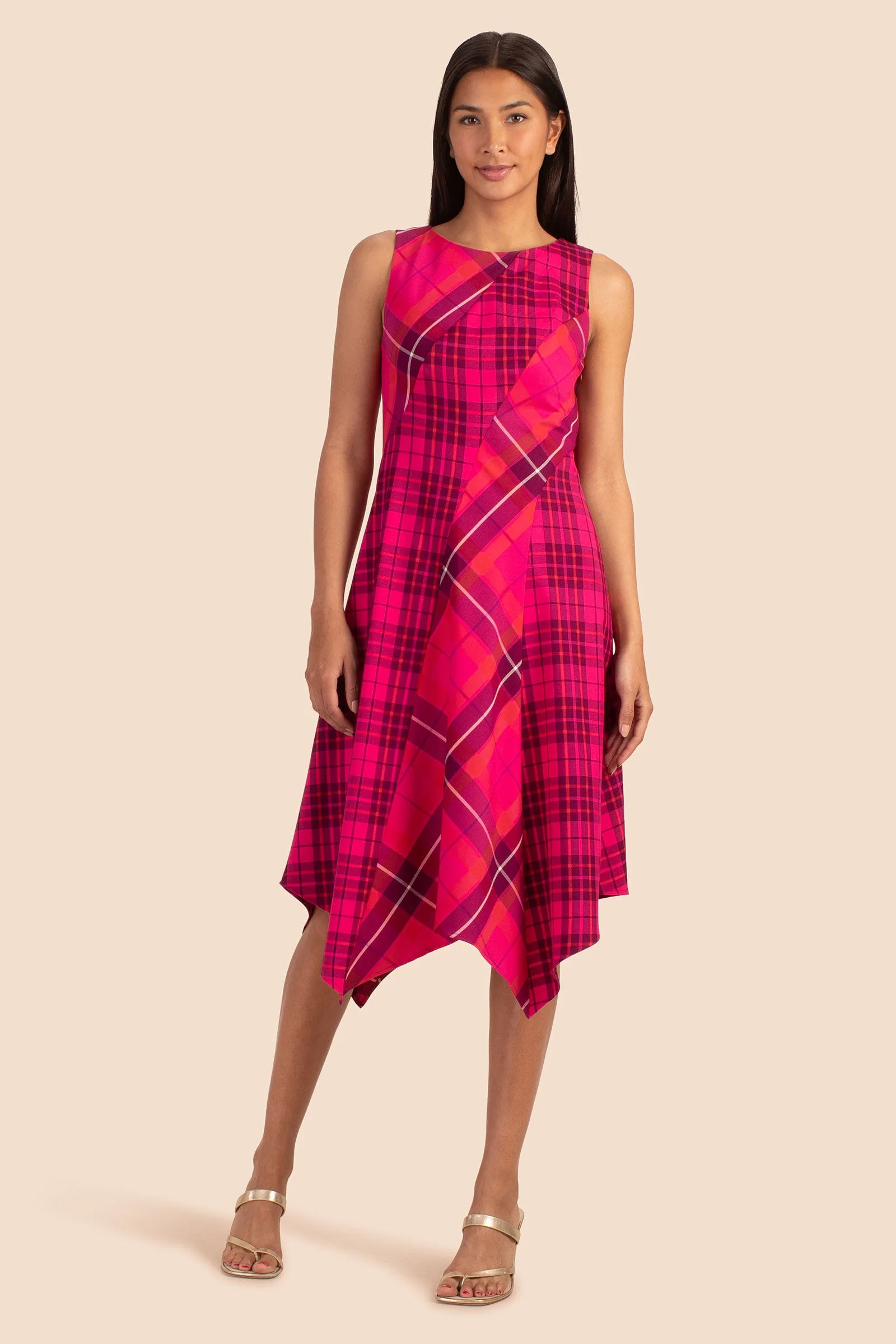 Trina Turk Saturn Dress / Aurora Pink Multi 10 — alternative to Emily Cooper's Emily in Paris season 5 look