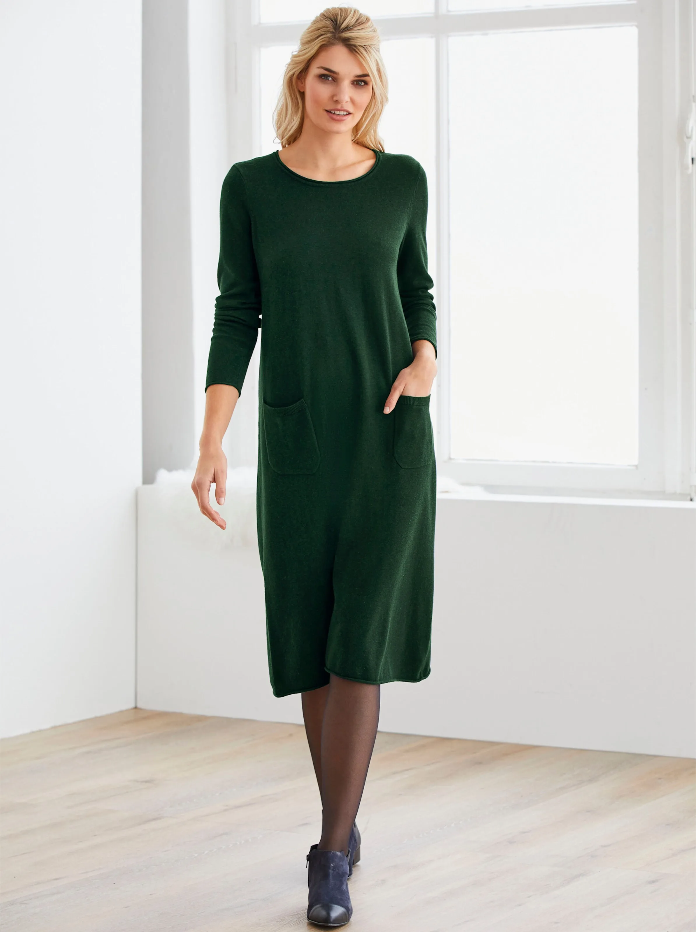 Strickkleid im Viskose-Baumwoll-Mix — Hochzeitsgast Outfit