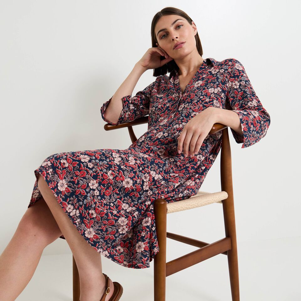 Robe col chemise femme NECTARINE | Graindemalice