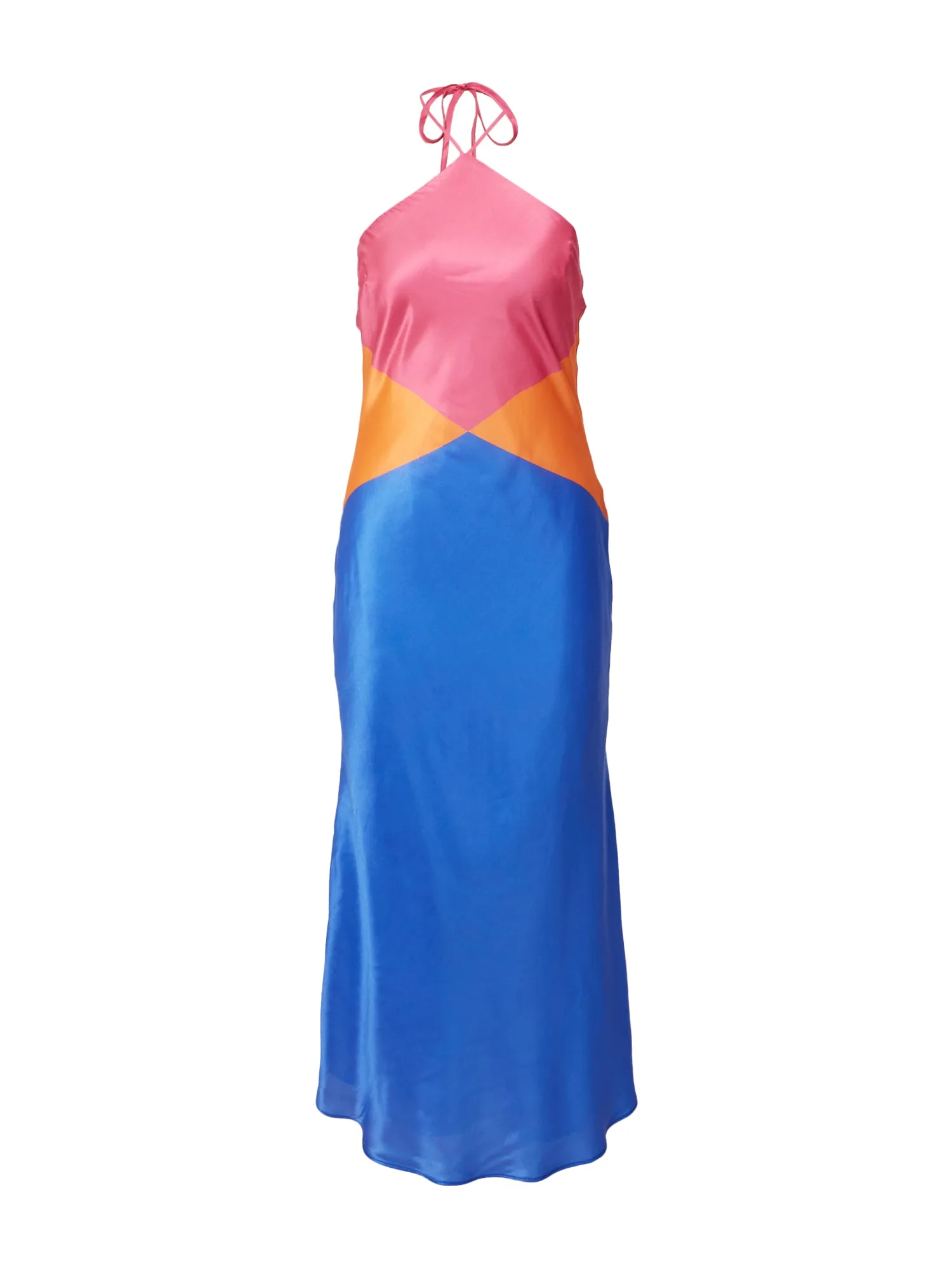 Olivia Rubin Vestido 'CASSIE' azul / naranja / rosa claro — alternativa a los vestidos de fiesta de Toni Fernández