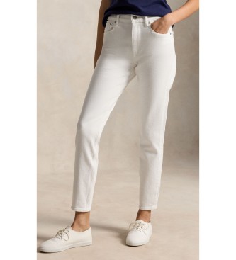 Polo Ralph Lauren para mujer. 211970682001 Jeans elásticos Parkside Active Taper blanco (24/30), Casual, Algodón, Denim — cómo elegir y combinar los pantalones de mujer y encontrarlos por foto