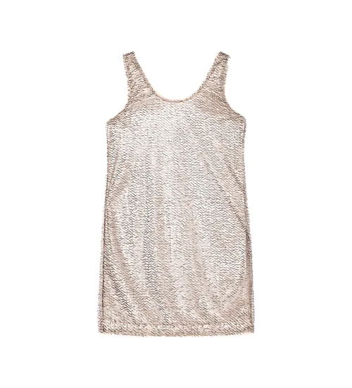 A|X Armani Exchange para mujer. XW001832AF18870M4071 Vestido Metbloom beige (S), Casual, Poliéster, Sin mangas / Tirantes — alternativa a los vestidos de fiesta de Toni Fernández
