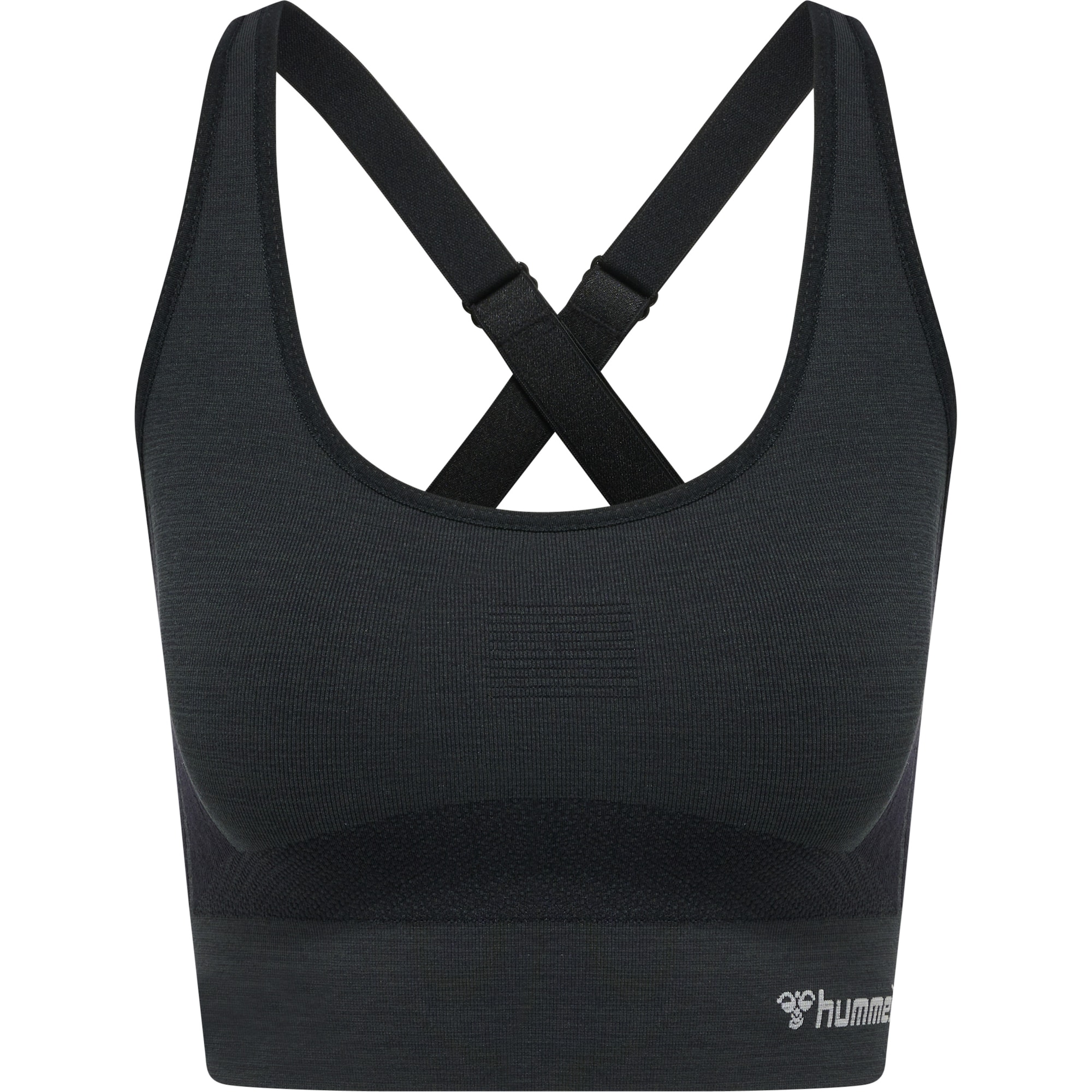 Hummel Top deportivo gris claro / negro — qué ropa deportiva de mujer elegir en 2026 y cómo encontrarla por foto
