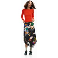 Desigual - Falda midi collage. — cómo elegir y combinar la falda midi y encontrarla por foto