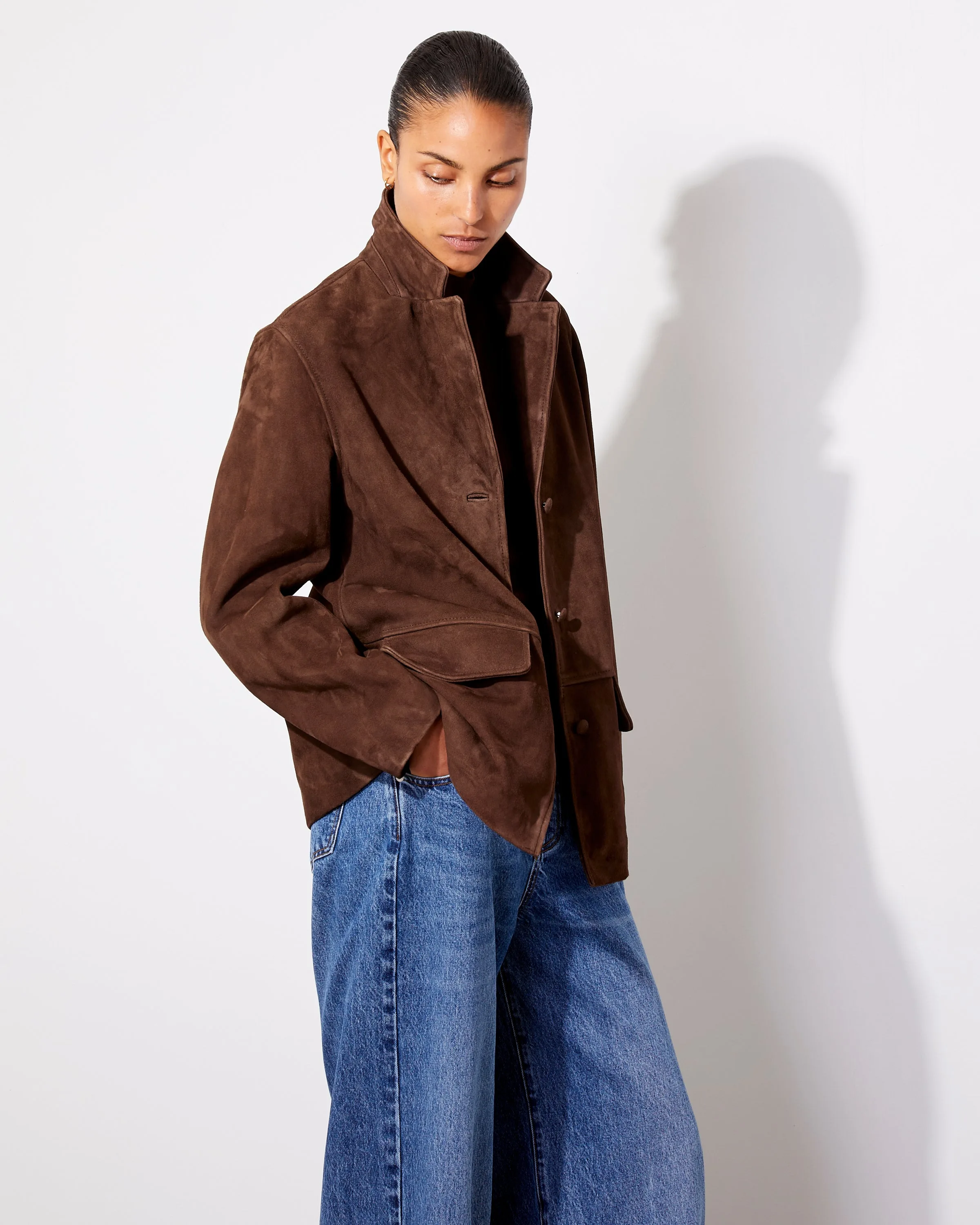 Kataline jacket - L - Officine Générale — alternative to Zoe Macon's suede coat