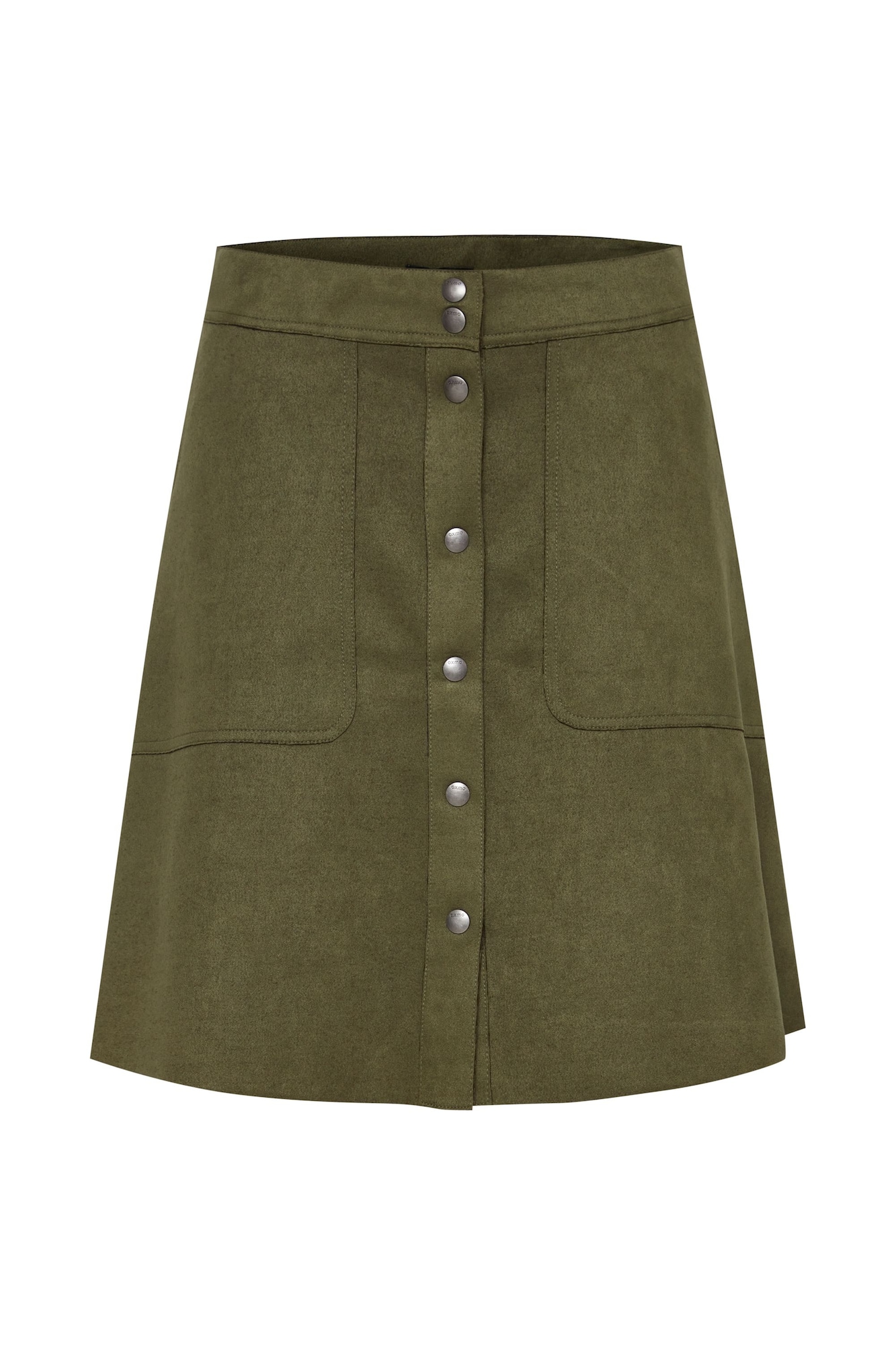 Oxmo Falda 'June' verde oscuro — cómo combinar colores en la ropa y encontrar cada prenda por foto