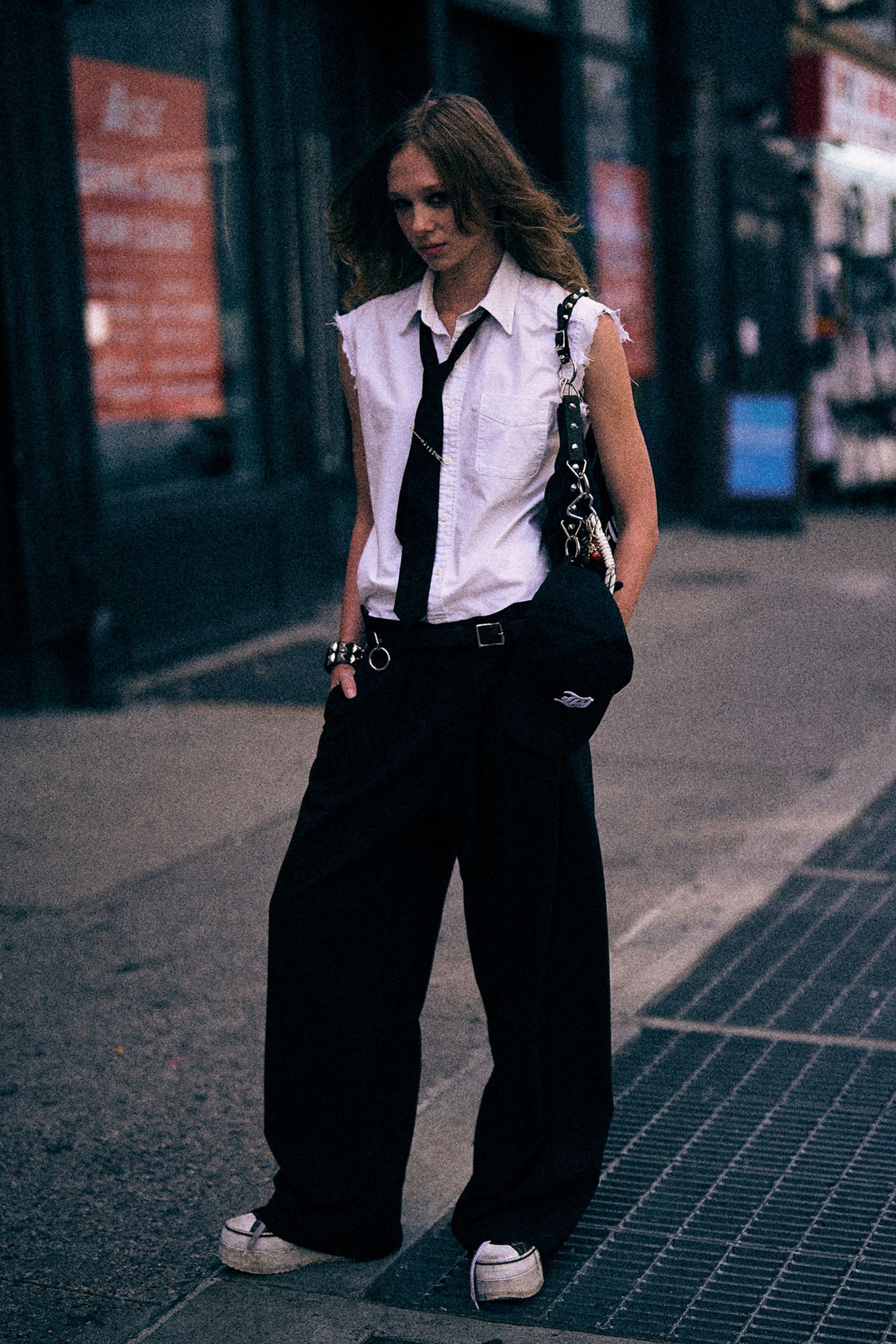 R13 Pleated Waist Trouser - Black / 28