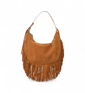 BA&SH para mujer. 2E25HBLF Bolso Swing marrón (OSFA), Piel, Casual — looks y outfits de El diablo viste de Prada 2
