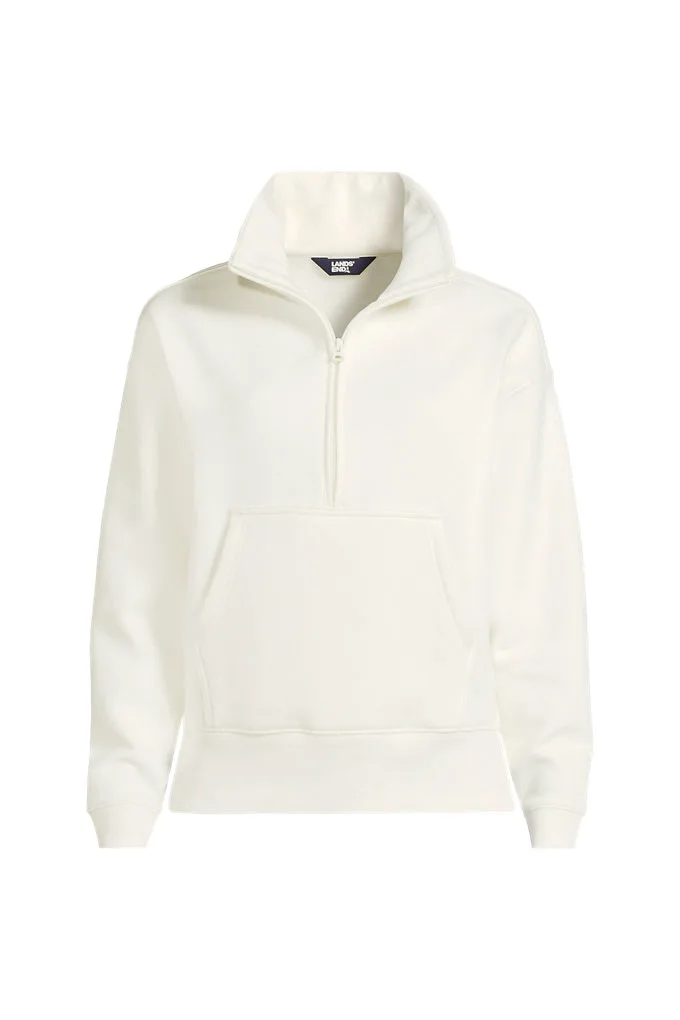 Lands' End Serious Sweats 1/2 Zip Sweatshirt — affordable Lululemon Scuba hoodie dupe