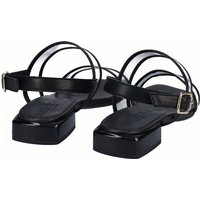 D'Chicas - Sandalias planas de mujer de piel de tiras.
